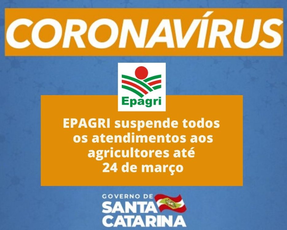 Read more about the article Epagri suspende todos os atendimentos aos agricultores até 24 de março
