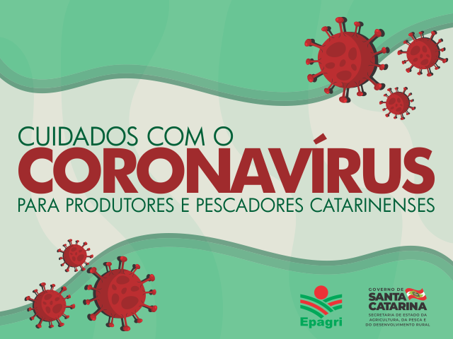 Leia mais sobre o artigo Coronavírus em SC: cartilha da Epagri orienta agricultores e pescadores para cuidados com produção e comercialização