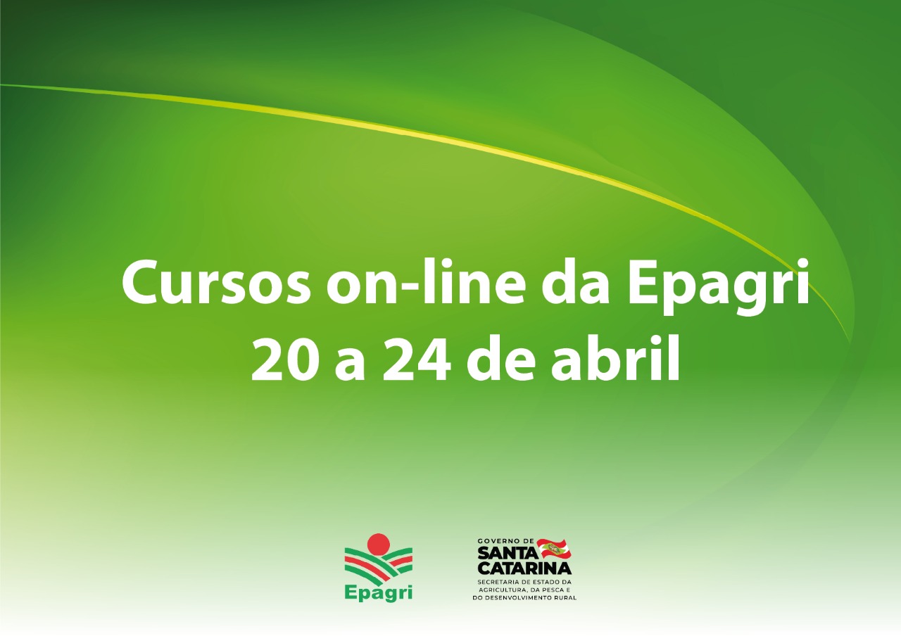Read more about the article Produção de grãos, hortaliças, leite e muito mais nos cursos  on-line oferecidos pela Epagri de 20 a 24 de abril