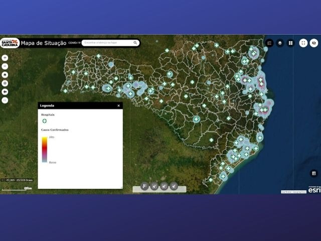 Leia mais sobre o artigo Coronavírus em SC: governo desenvolve Sistema de Informações Geográficas para tomar decisões mais precisas