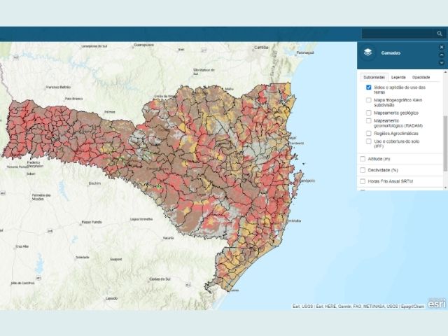 Read more about the article Site da Epagri/Ciram disponibiliza mapas ambientais de SC