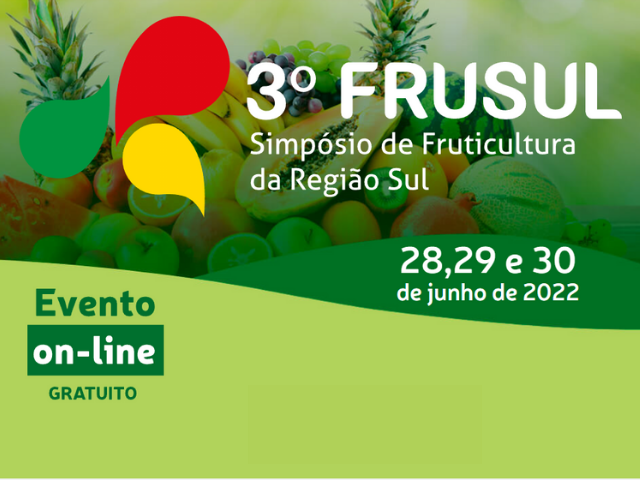 Read more about the article Inscrições abertas para o 3º Simpósio de Fruticultura da Região Sul, evento on-line e gratuito