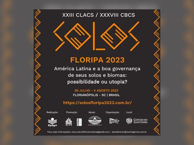 Leia mais sobre o artigo Está no ar o site do Solos Floripa 2023, maior evento de ciência do solo da América Latina e Caribe
