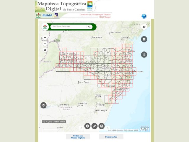 Leia mais sobre o artigo Mapoteca Digital da Epagri/Ciram passa a atuar como plataforma de web mapping, oferecendo mais navegabilidade e interação