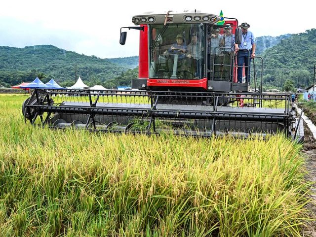 Leia mais sobre o artigo Abertura oficial da colheita do arroz reuniu mais de 1,5 mil pessoas em Massaranduba, dia 18